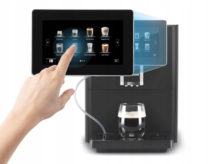 Ekspres Do Kawy Automatyczny 19 Bar Dotyk 7" 2023 Kolor dominujący czarny