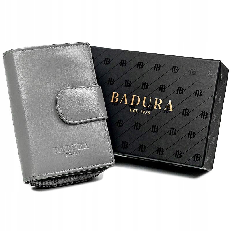 

Badura skórzany portfel damski portmonetka Rfid