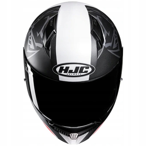 Kask HJC C10 FQ20 Black/white/red semi flat L czarny/biały/czerwony półmat Stan opakowania oryginalne