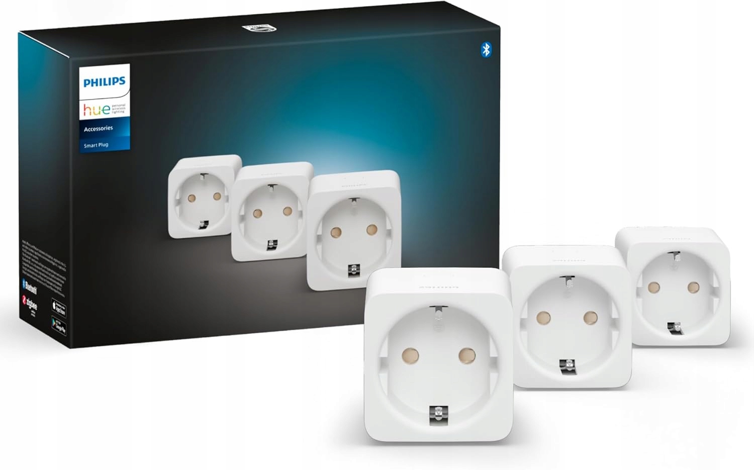 Inteligentní zásuvka Schuko Typ F Timer Smart Plug Philips Hue 3 ks