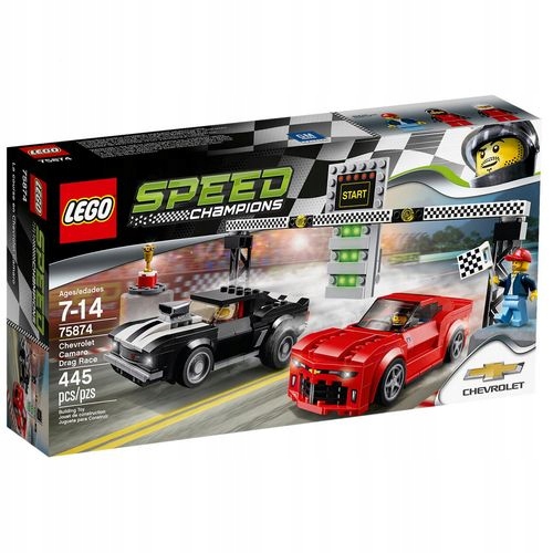 Lego Speed Champions Zestaw Wyścig dragsterów Chevroleta Camaro 75874