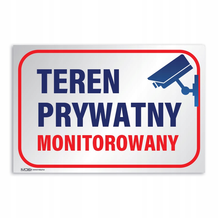 

Tabliczka Pcv 20X30 teren prywatny monitorowany