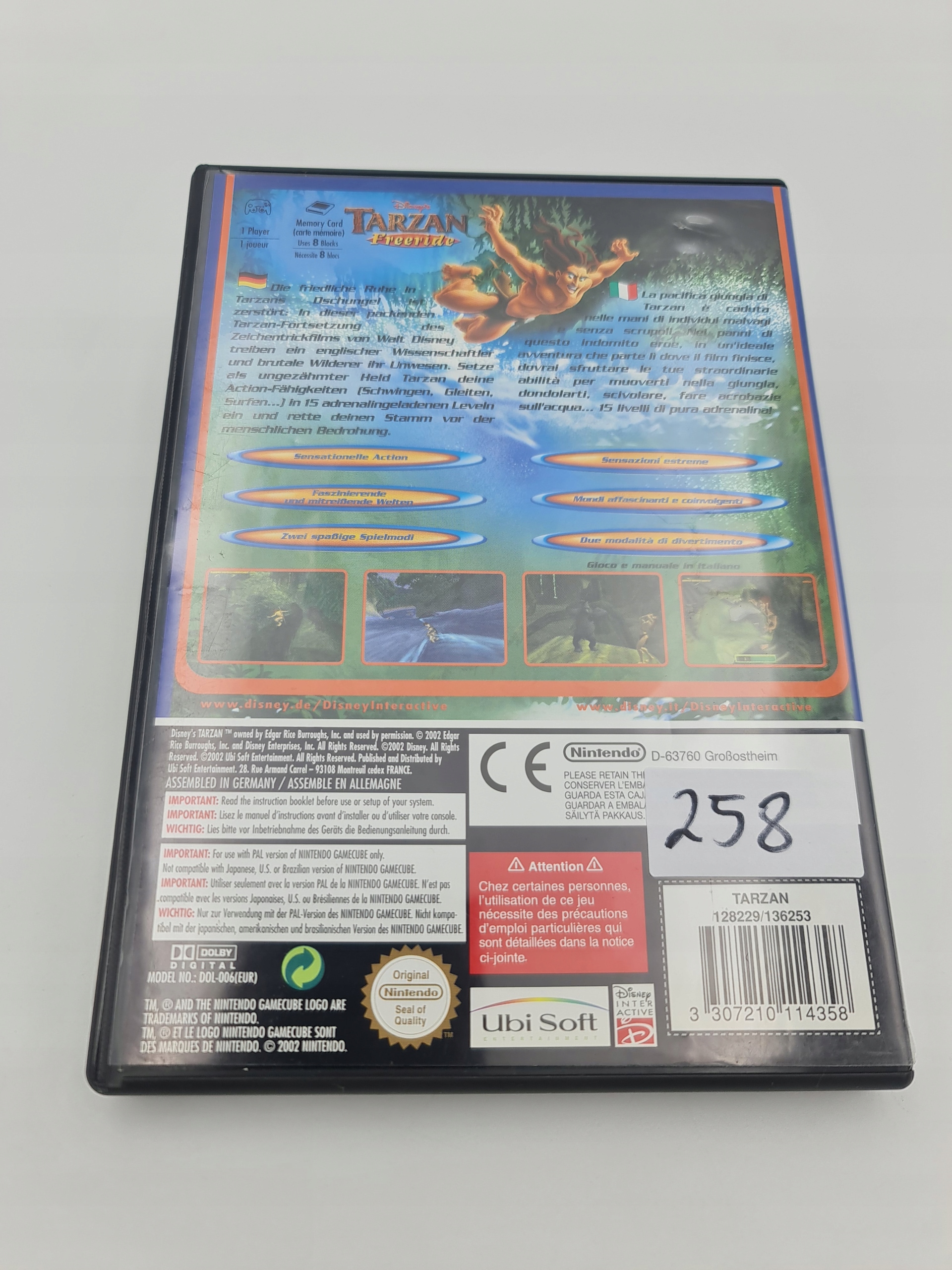 NINTENDO GAMECUBE TARZAN FREERIDE Platforma Nintendo GameCube