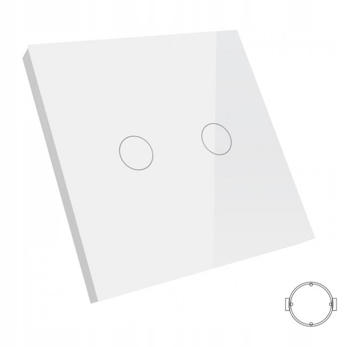 B-LINE PANEL DOTYKOWY SZKLANY SZKŁO 2G BIAŁY