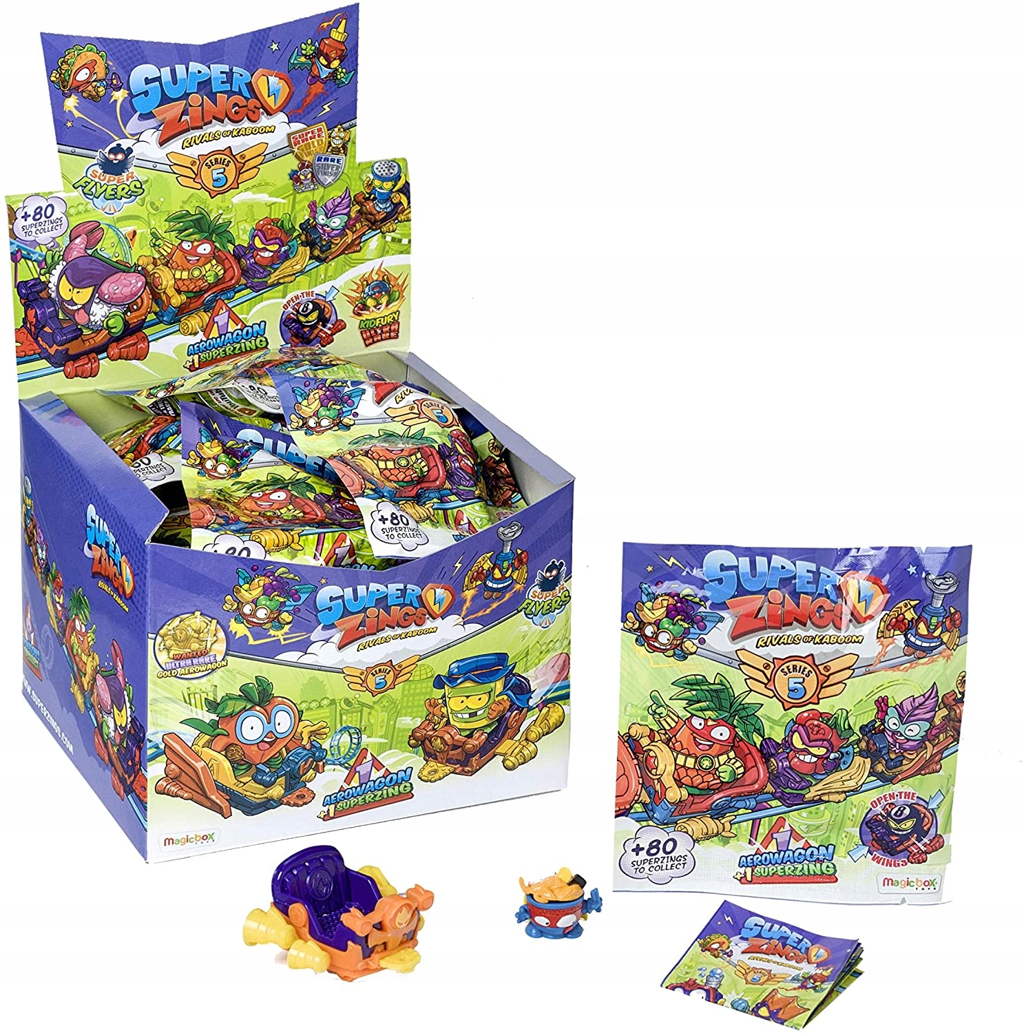 

Super Zings Seria 5 24 Aerowagon + Figurka Box