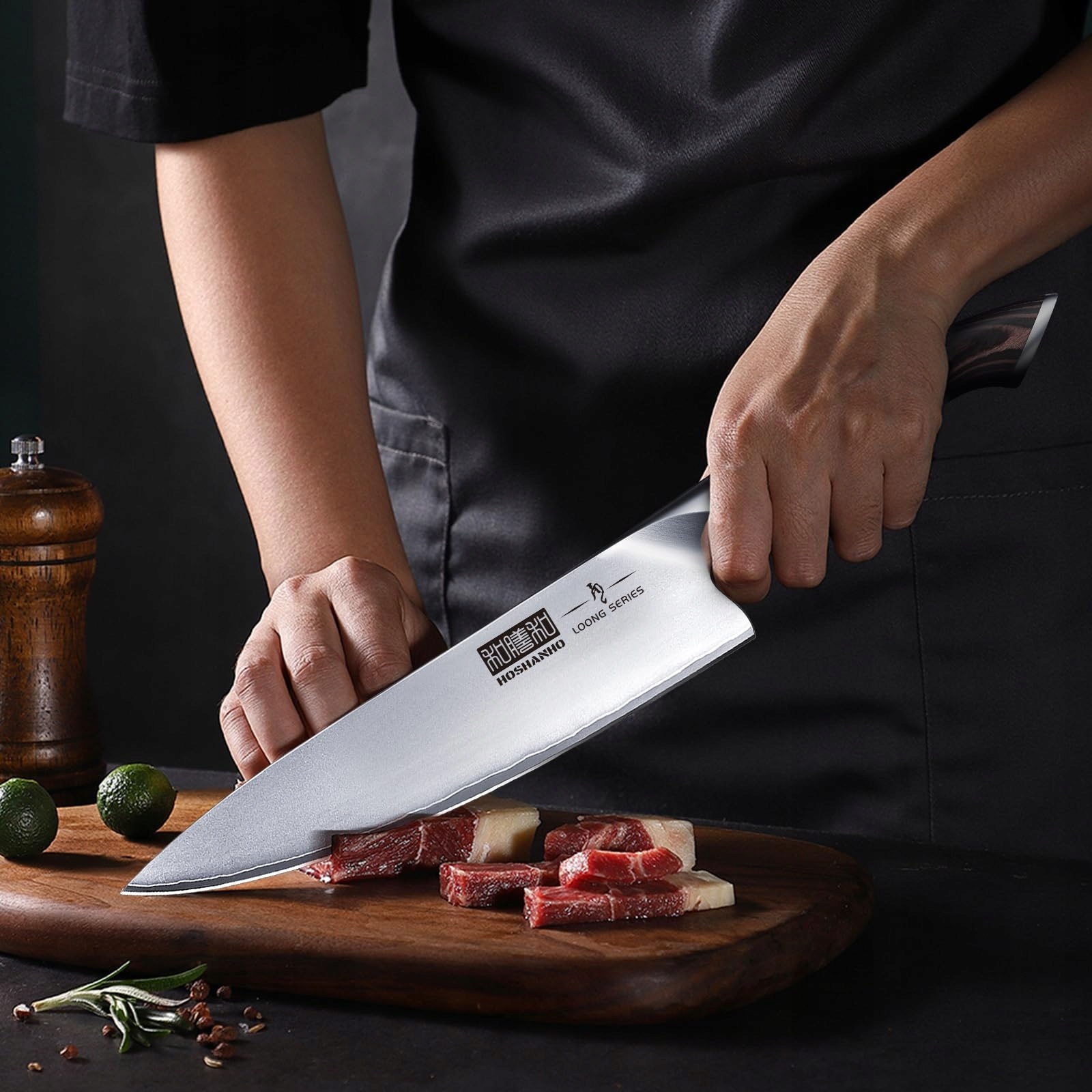 HOSHANHO 6-Piece Ultra Sharp Kitchen Knife Set with Magnetic Holder — miniatura 5