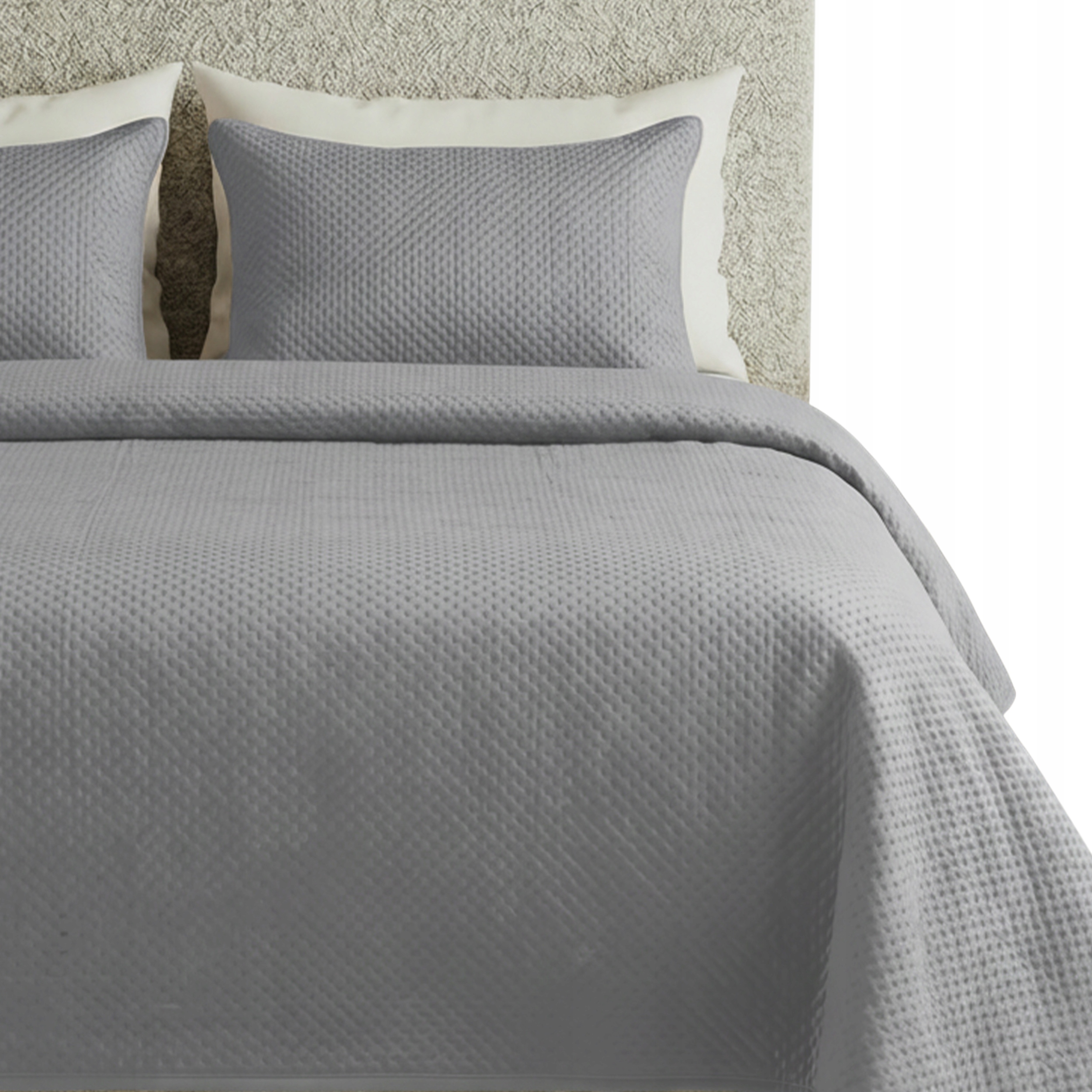 Přehoz Na Postel Prošívaný Velvet Kapa Koc Pled 200x220 Maya Šedý