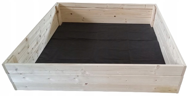 Dřevěná Skříň Vyvýšený záhon Pařeniště Zeleninový Záhon 120x120x27