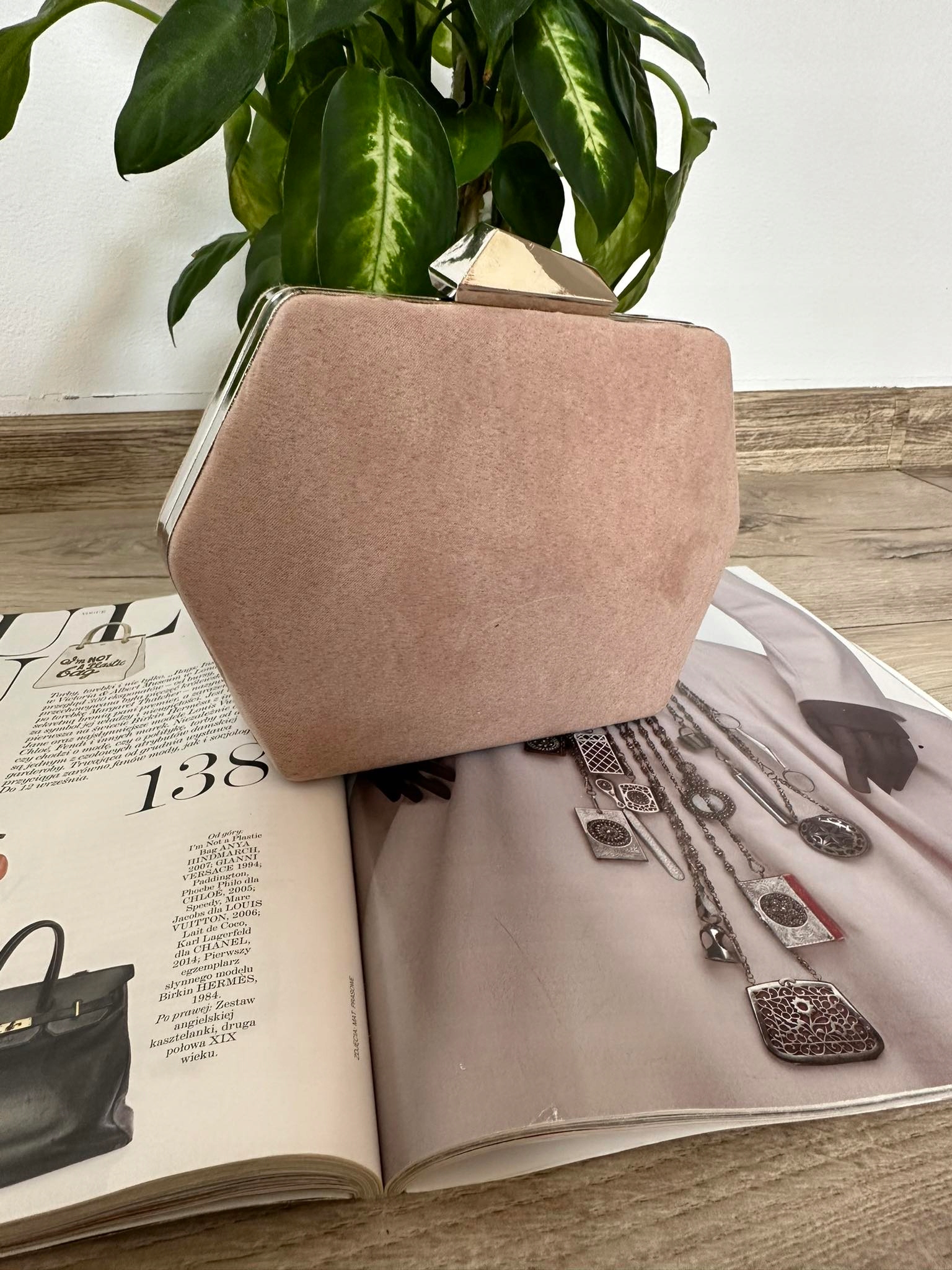 PUZDERKO KOPERTÓWKA ZAMSZ CAPPUCCINO Styl wizytowy