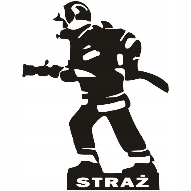 Naklejka STRAŻAK C062 STRAŻ pożarna samochód