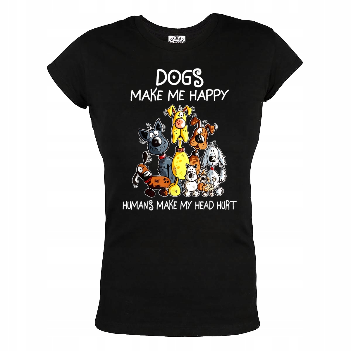 

Damska Koszulka Pies Psy Z Psem Dogs Make Me Happy