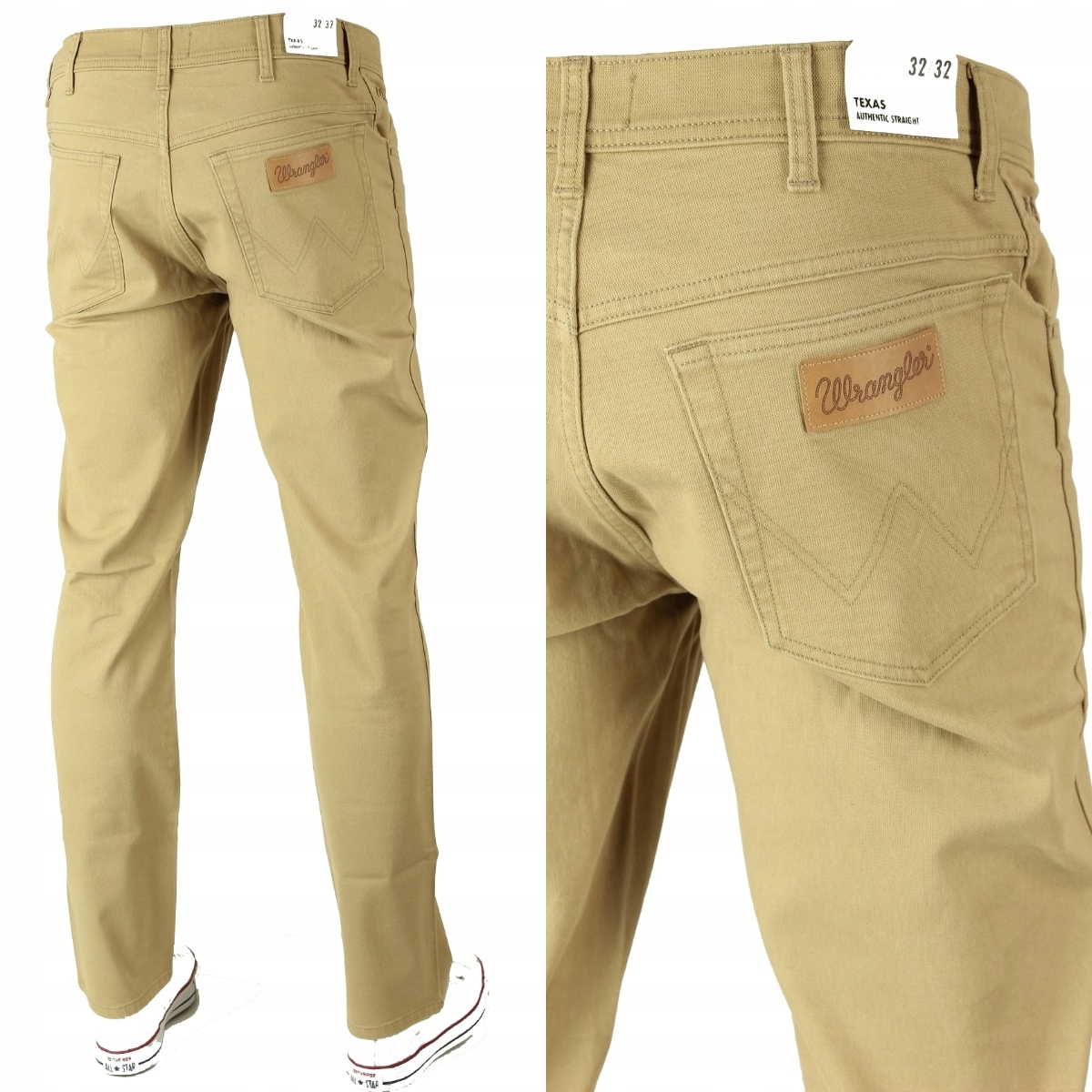 

Wrangler Texas Jeans Proste Reg. Materiał_ W32 L32