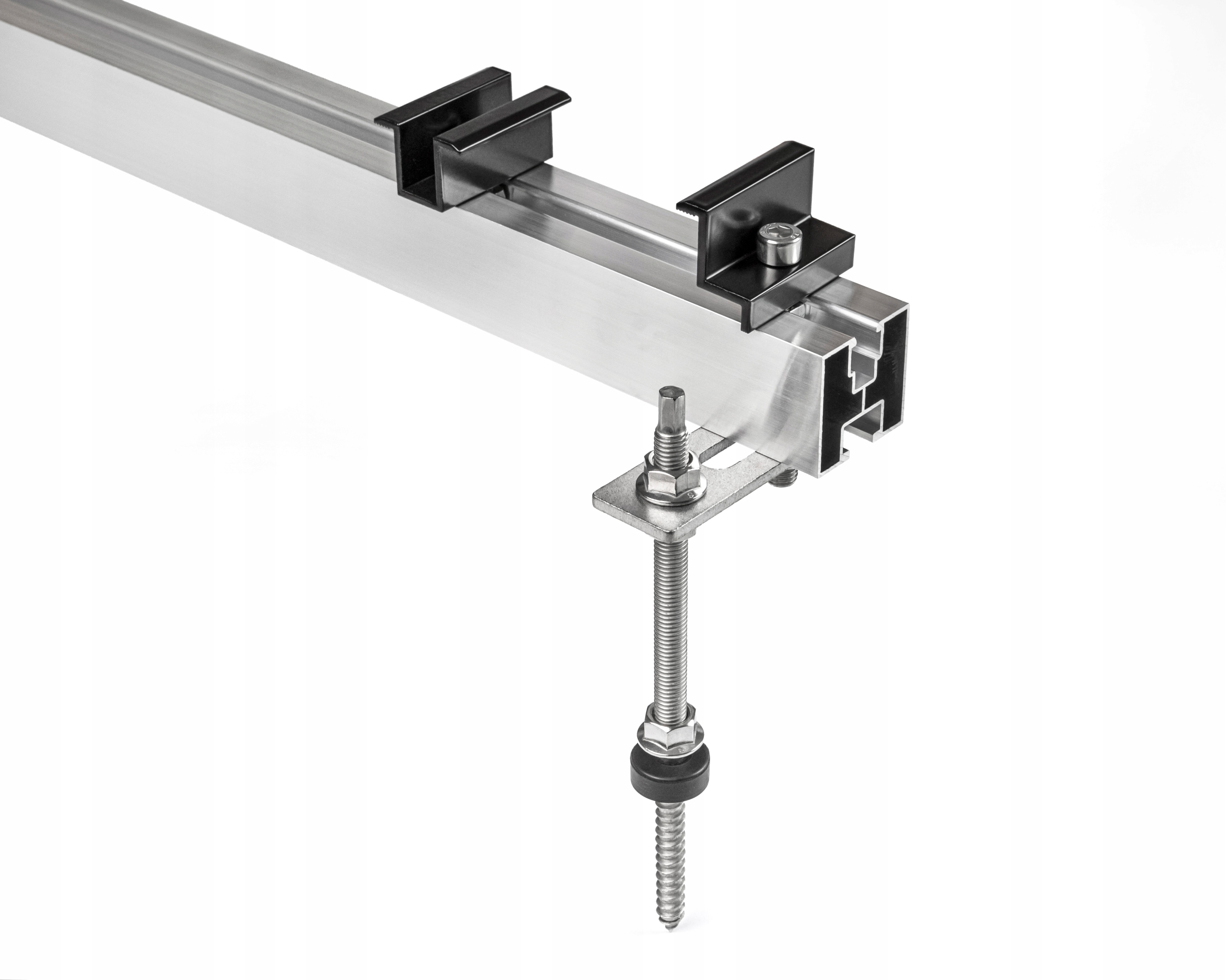 Konstrukcja Pv 2 Panele Moduły Na Dwugwintach Blachodachówka Gont Klemy