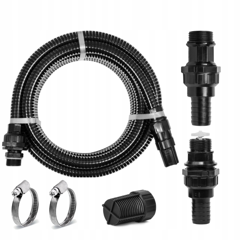 Wąż Ssący Zestaw Do Pomp I Hydroforów Z Zaworem 25mm 1” 10m