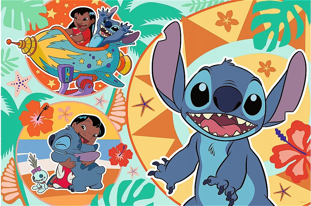 PUZZLE 24 MAXI WESOŁY DZIEŃ LILO&STITCH 14365