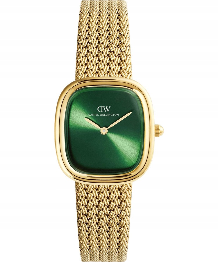 Zegarek damski Daniel Wellington Margot Braided Mesh Emerald Gold 24mm