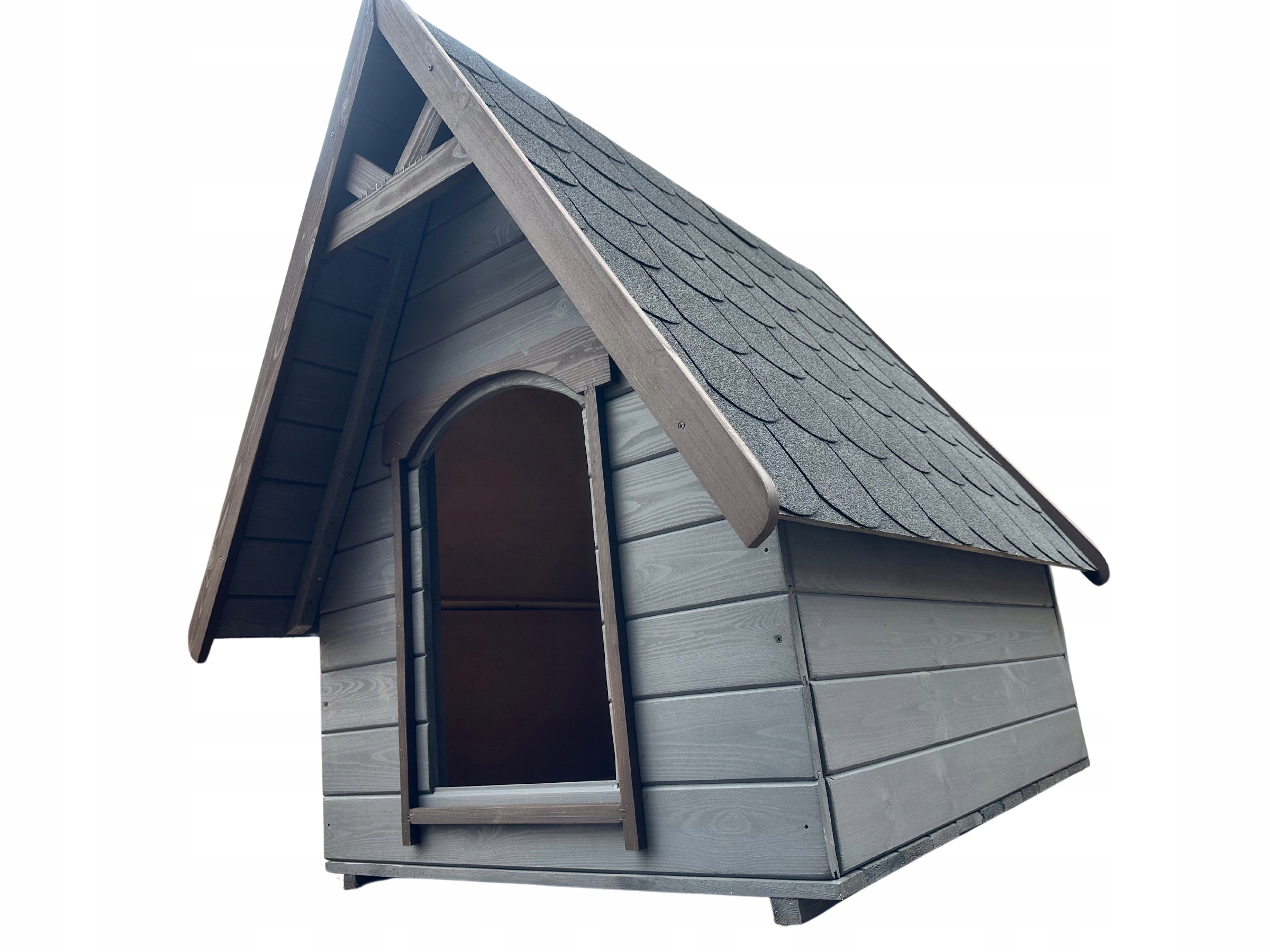 Levně Bouda pro psa Budy XL 6 Zateplená Celá Zateplená Domeček pro psa Asfaltový Šindel