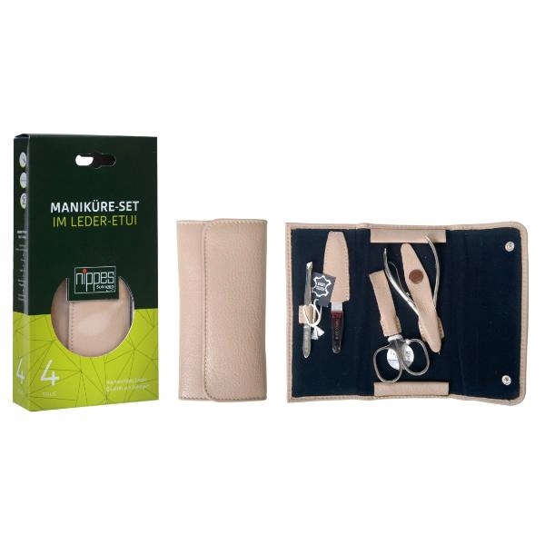 Manikúra Nippes Solingen_sada v pouzdru 4dílná_béžová