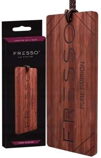 Fresso Pure Passion zawieszka drewniana zapach do auta 1 szt.