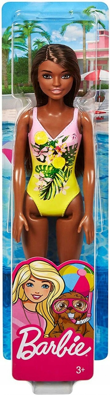 

Mattel Barbie Lalka Plażowa Brunetka GHW39