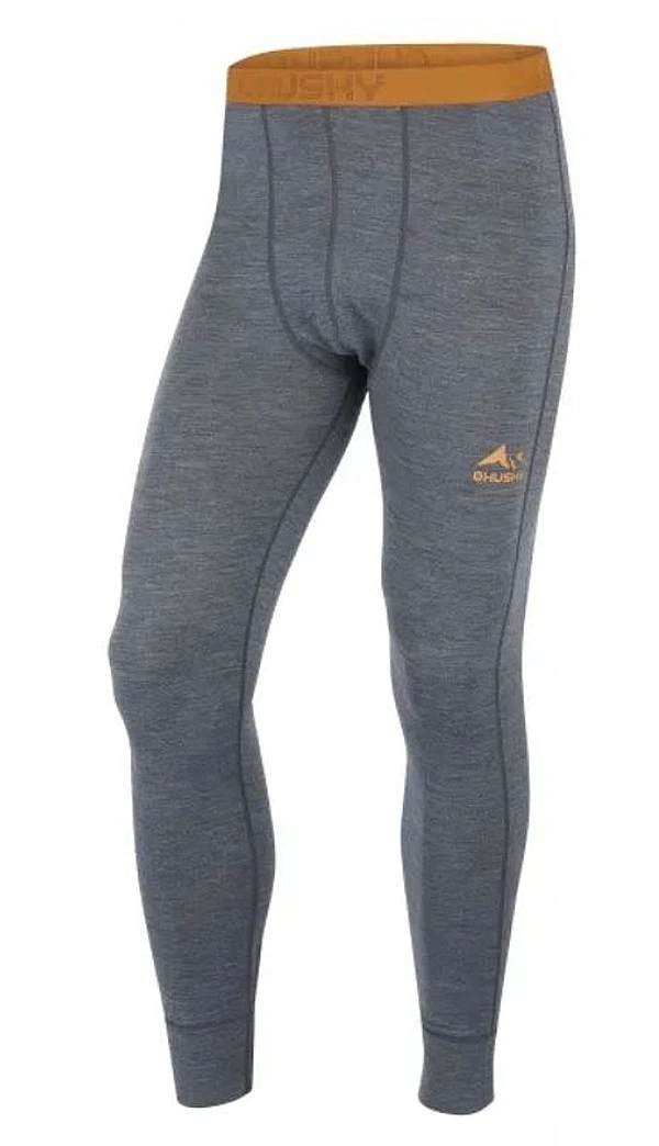 kalesony Husky Merino Merea Dark Grey/Mustard