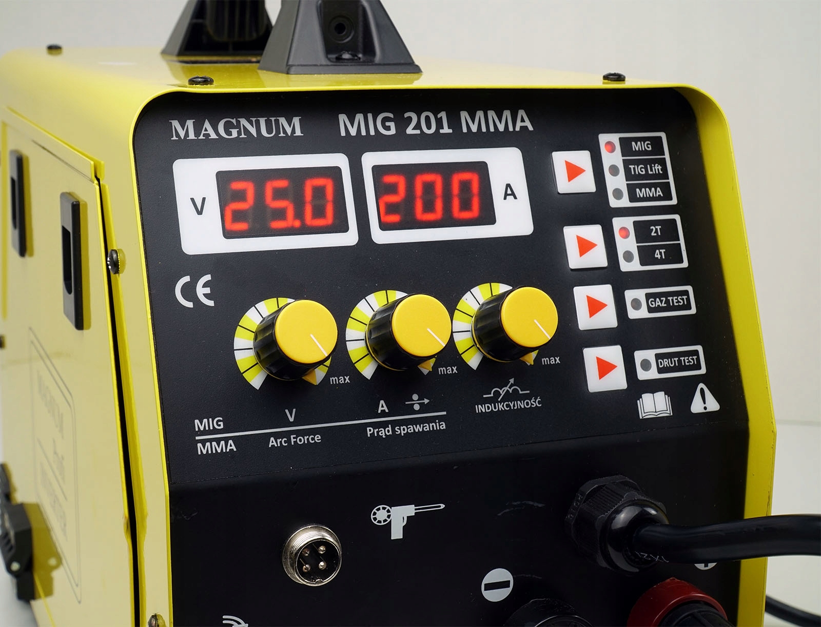 MIGOMAT 3w1 spawarka MAGNUM MIG 200 MMA TIG Zestaw Model MAGNUM MIG 201 MMA