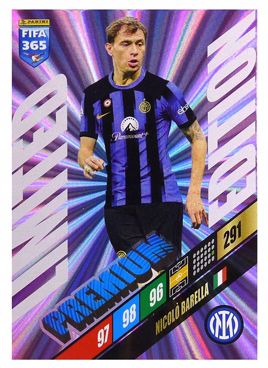 Panini FIFA 2024 Limited Premium Nicolo Barella FC Internazionale Milano