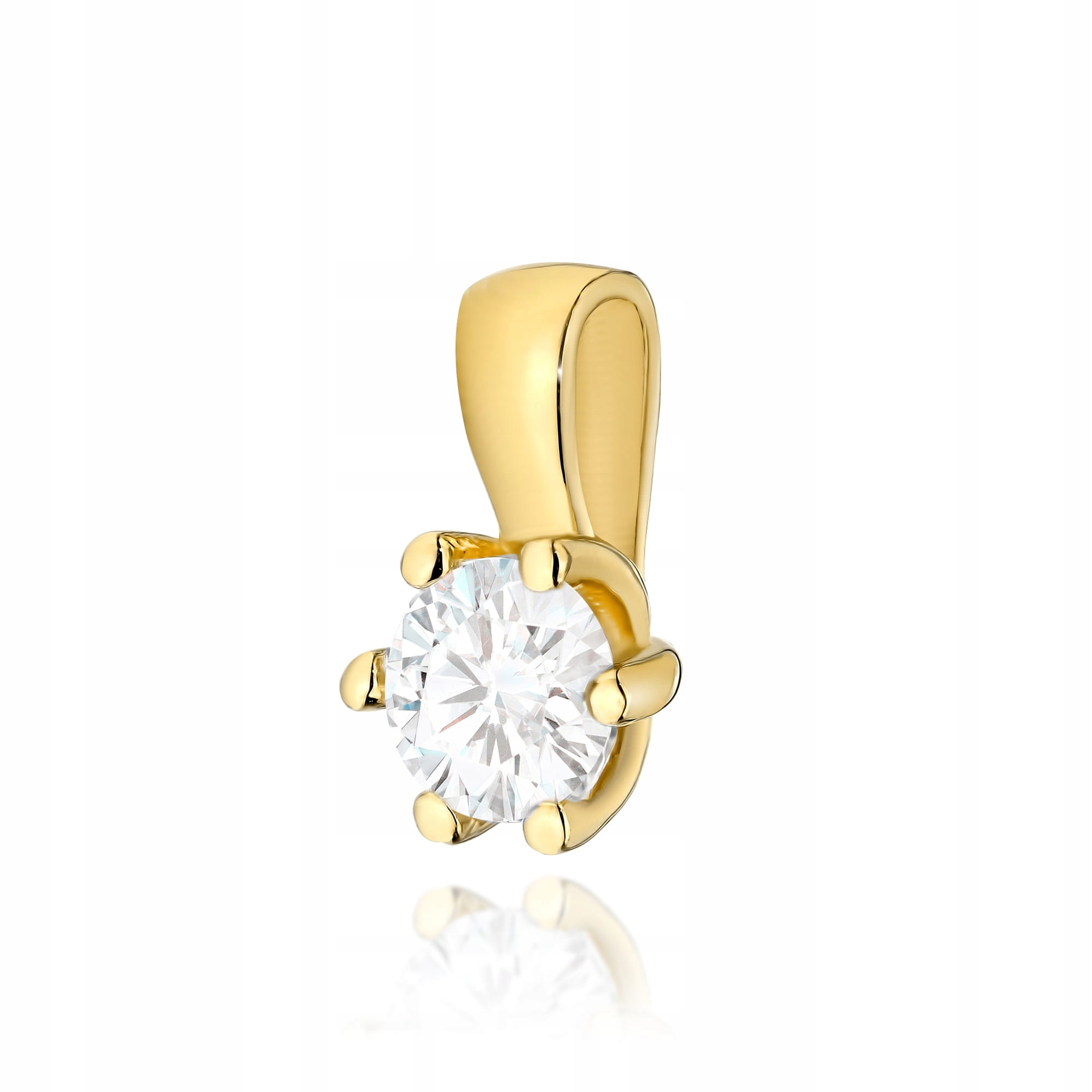 Zlatý přívěsek ryzost 585 briliantové očko 0.4 g bílý briliant 0.30 ct