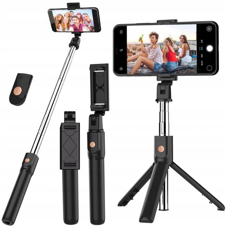 KIJEK DO SELFIE STICK STATYW DO TELEFONU Z PILOTEM UCHWYT TRIPOD BLUETOOTH