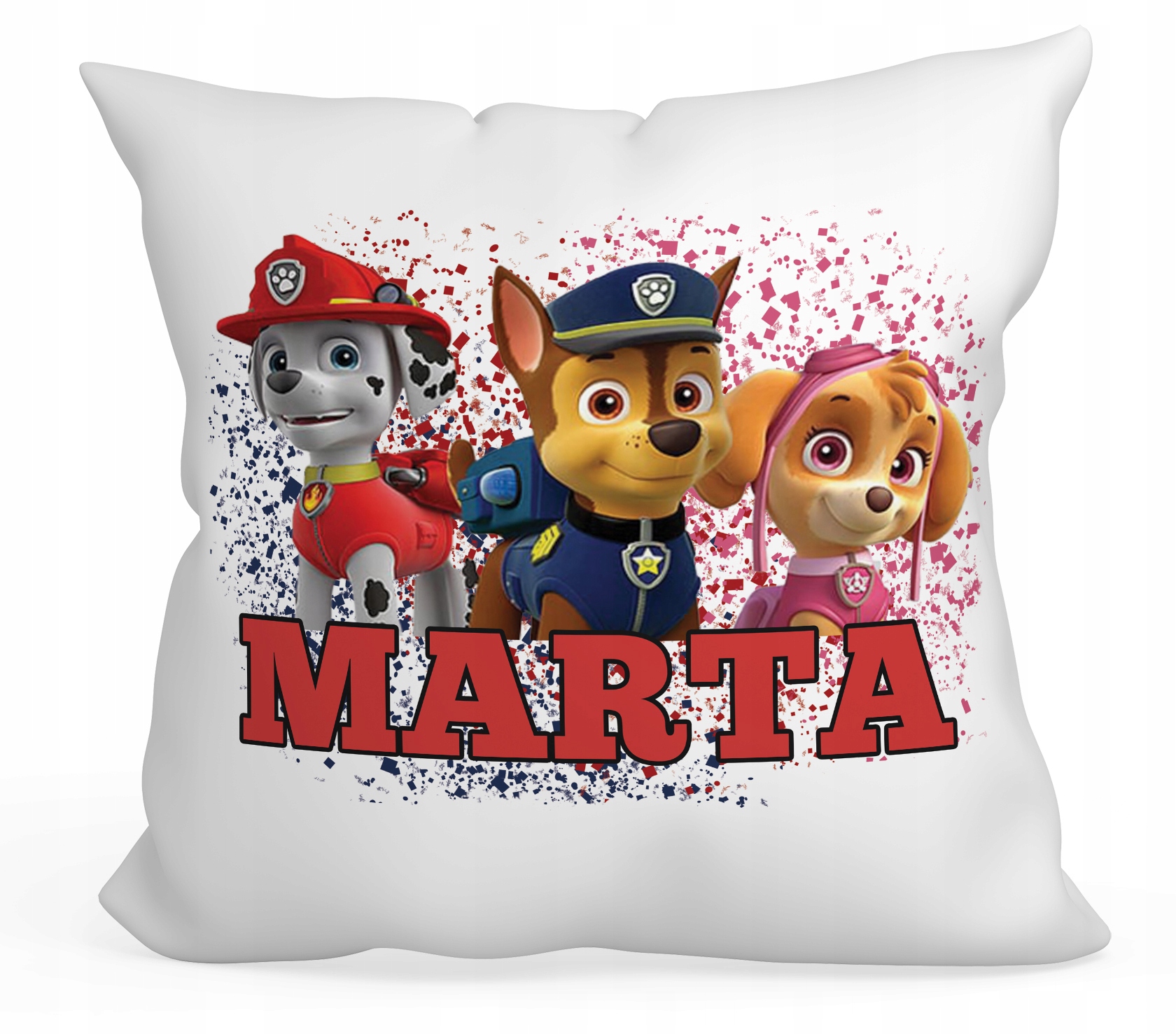 

Poduszka Paw Psi Patrol Drużyna 40x40+DOWOLNE Imię