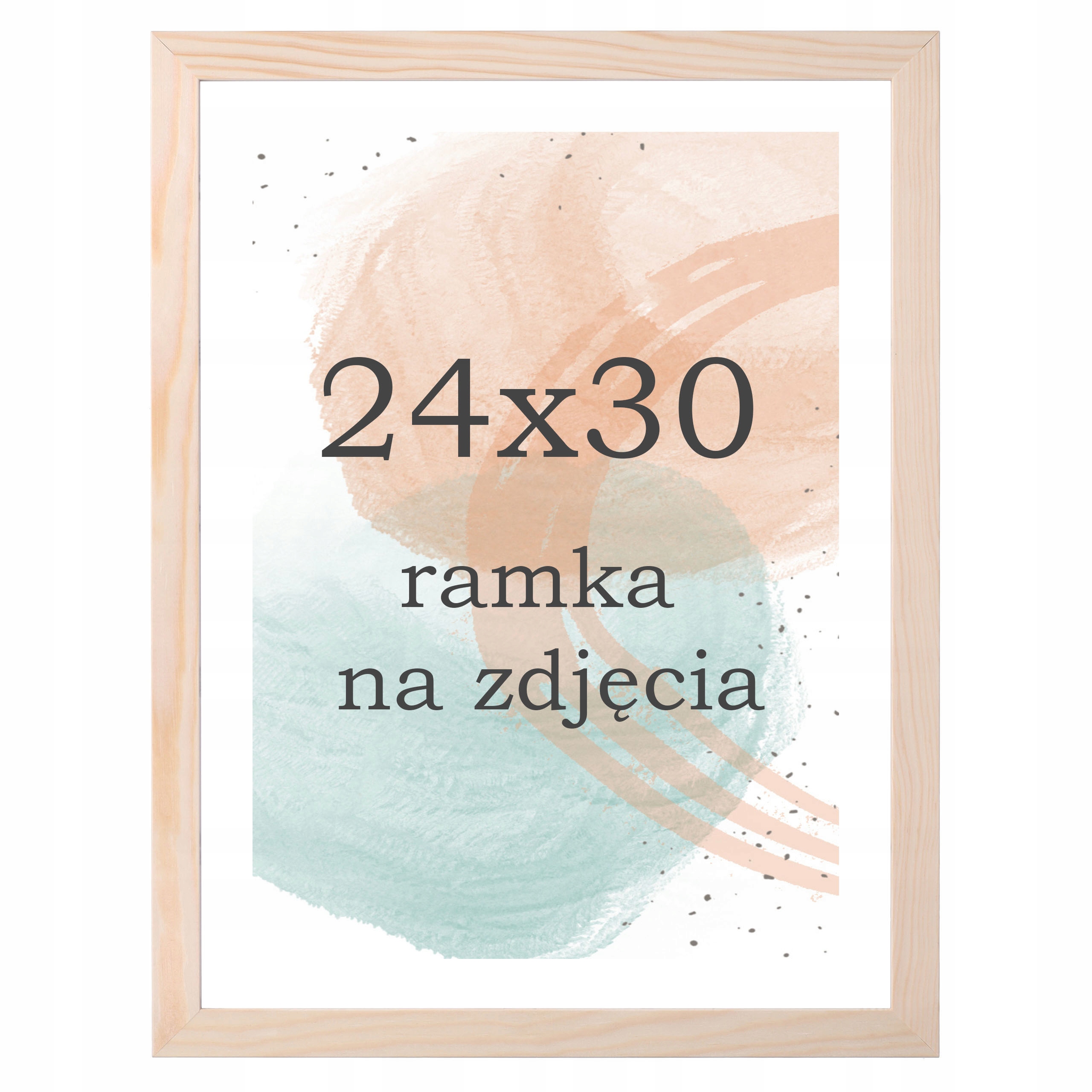 

Ramka 24x30 drewniana sosnowa ramki na zdjęcia