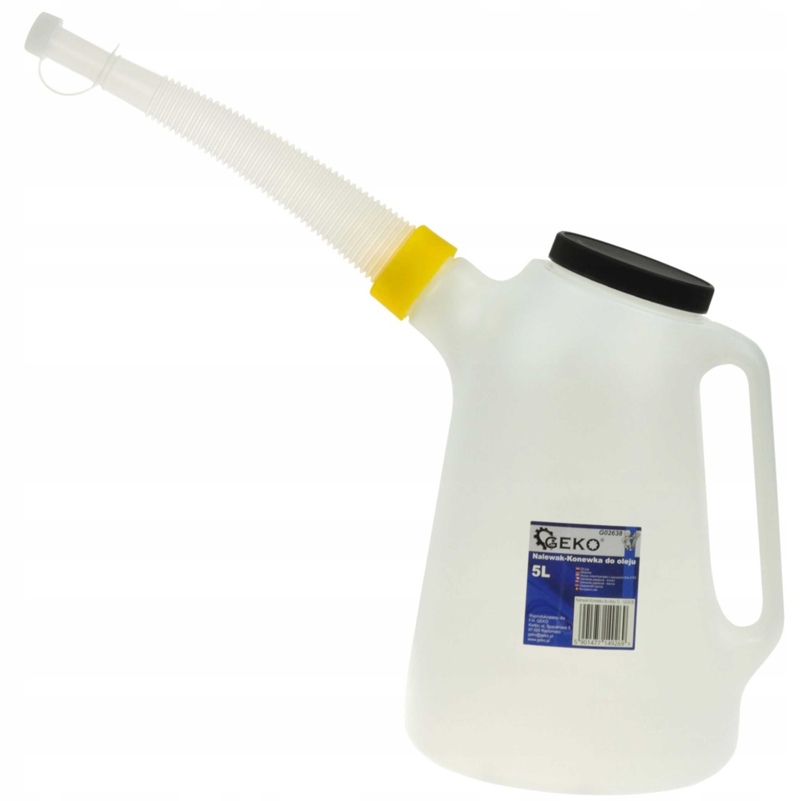 NALEWAK WARSZTATOWY Z PODZIALKA KONEWKA DO OLEJU PALIWA PLYNOW 5L