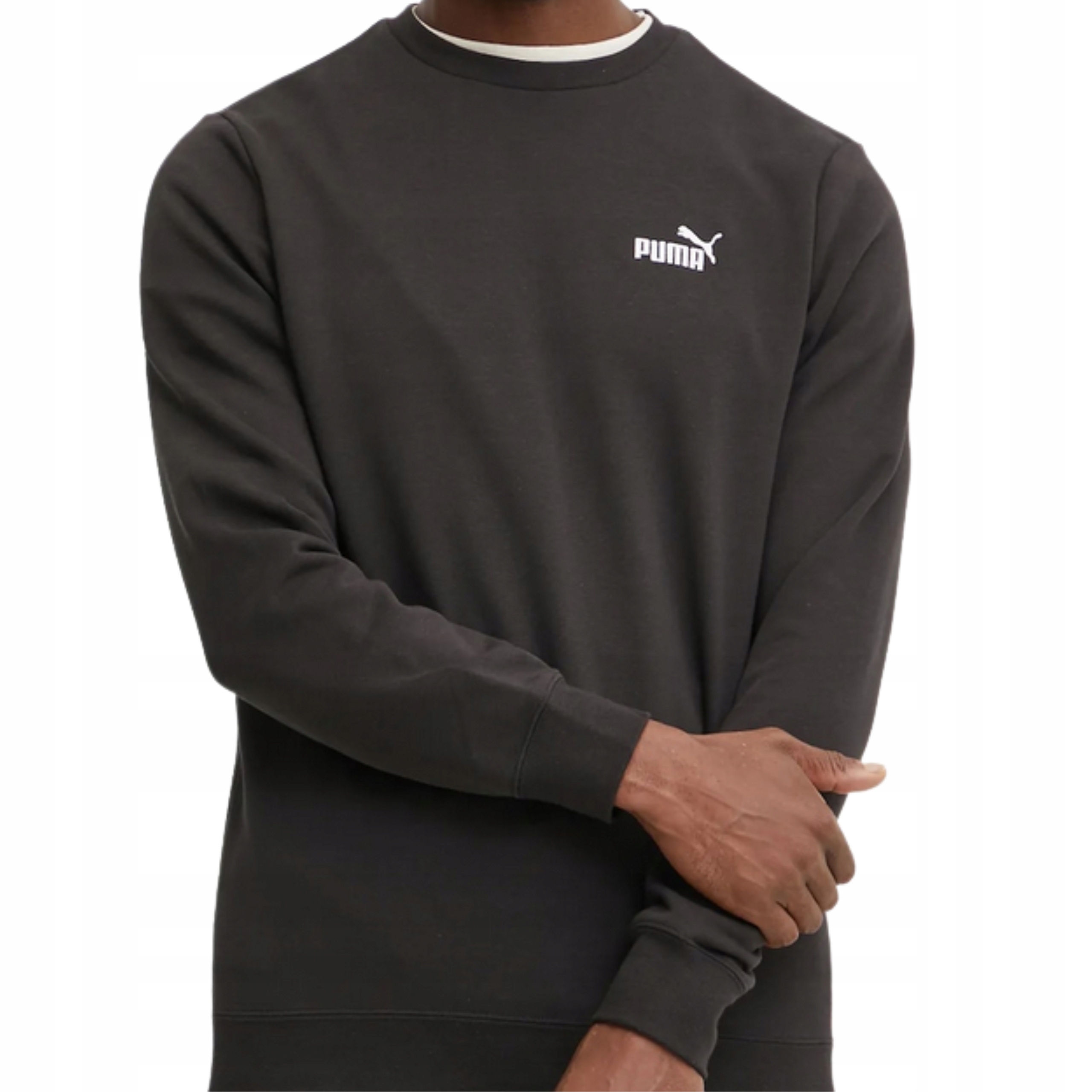 Pánská Mikina prémiová bavlněná Bez Kapuce kapucí Puma , vysoká kvalita, černá