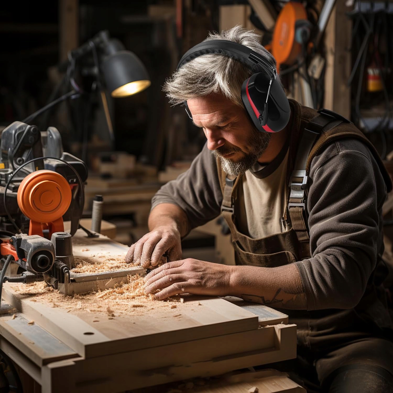 NAUSZNIKI OCHRONNE 32DB Z REDUKCJĄ HAŁASU CHRONIĄCE SŁUCH REGULOWANY PAŁĄK Model Hearing