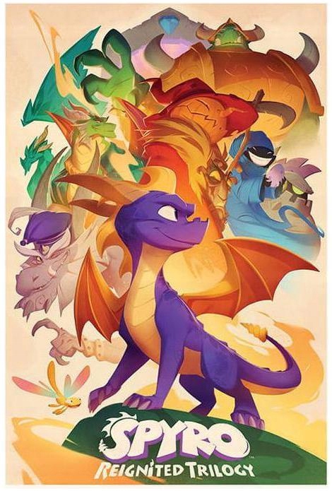 Plakat Maxi Spyro Fioletowy Smok Gra Playstation
