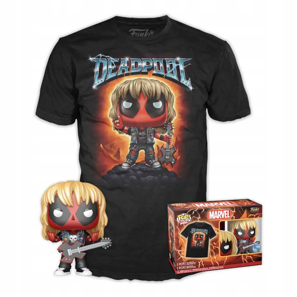 Funko Pop! a tričko: Deadpool metalické Heavy Metal XL
