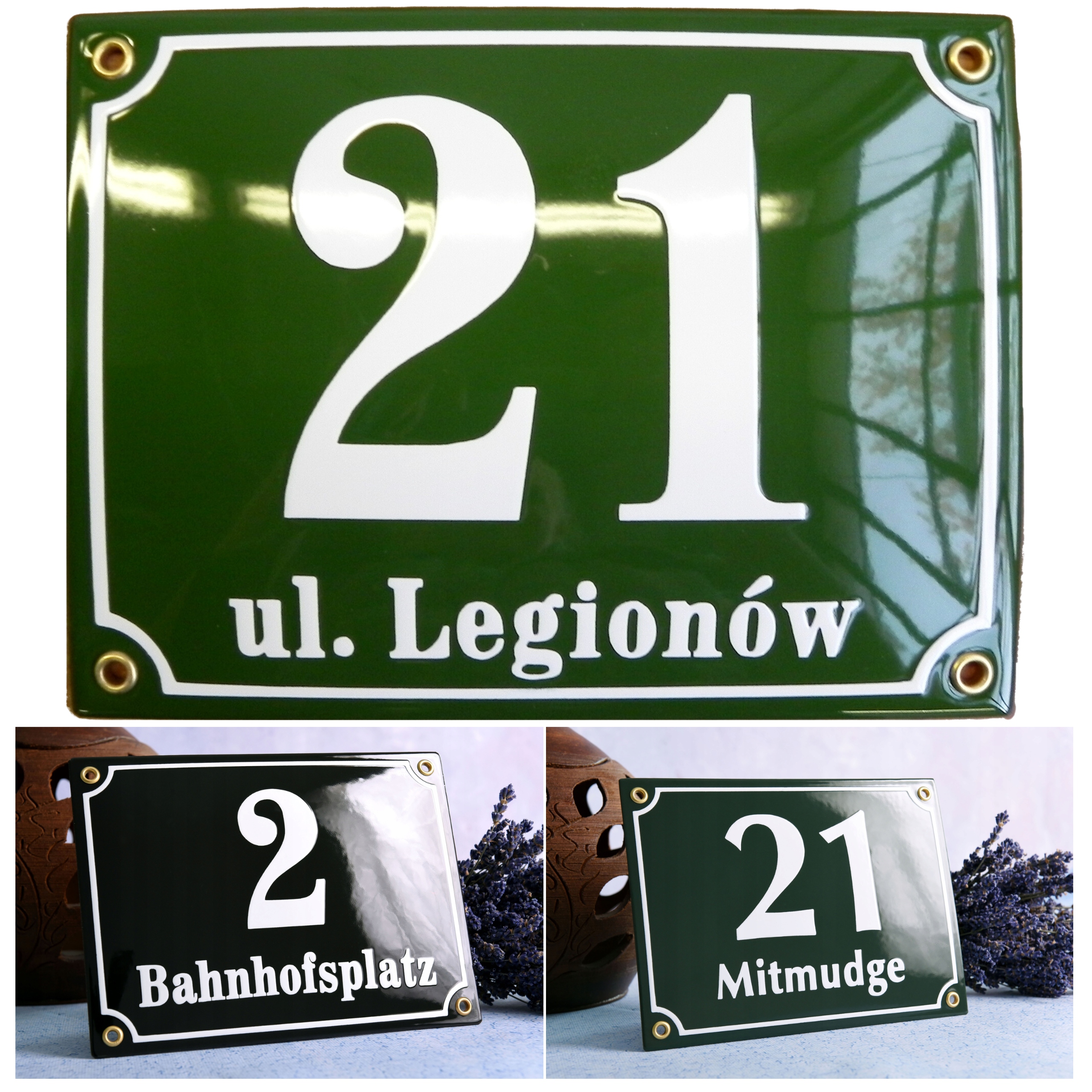 Adresní Tabulka Číslo Domu Kovová Tabulka Na Dům 15x20CM Smaltovaná