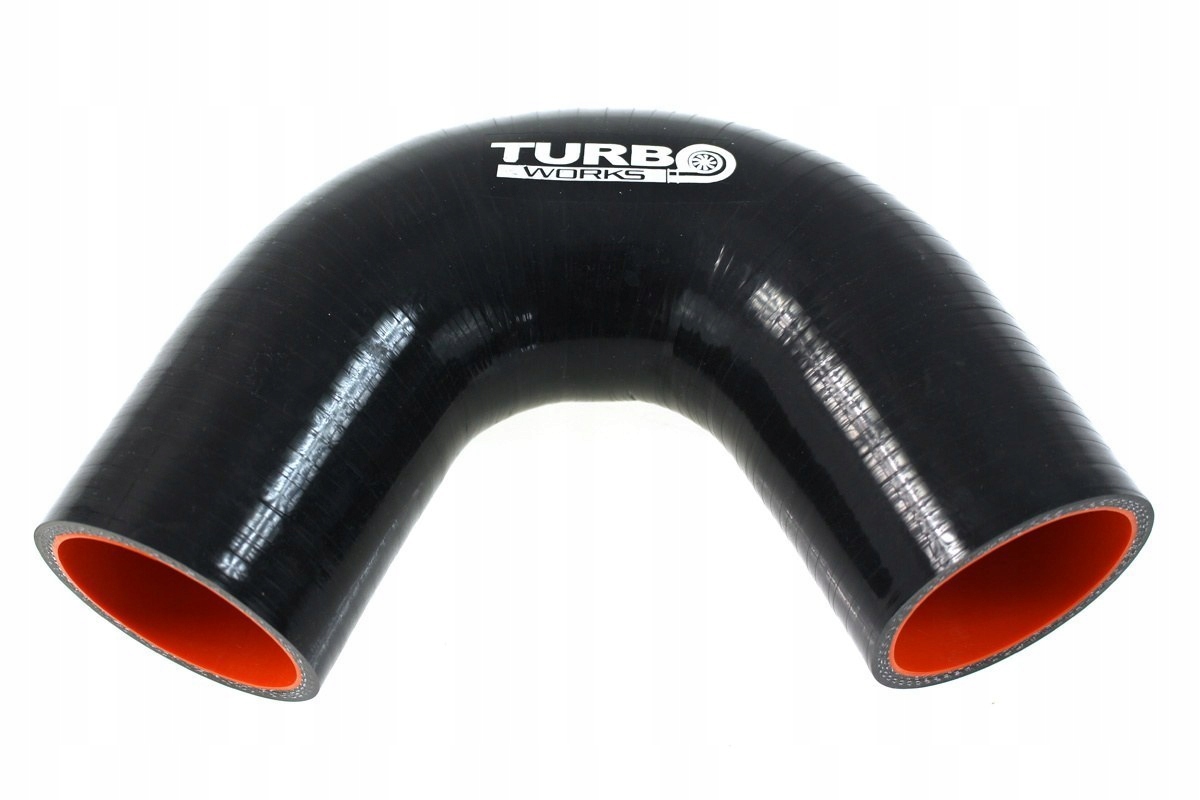 KOLANKO SILIKONOWE 135ST TURBOWORKS PRO BLACK 76MM