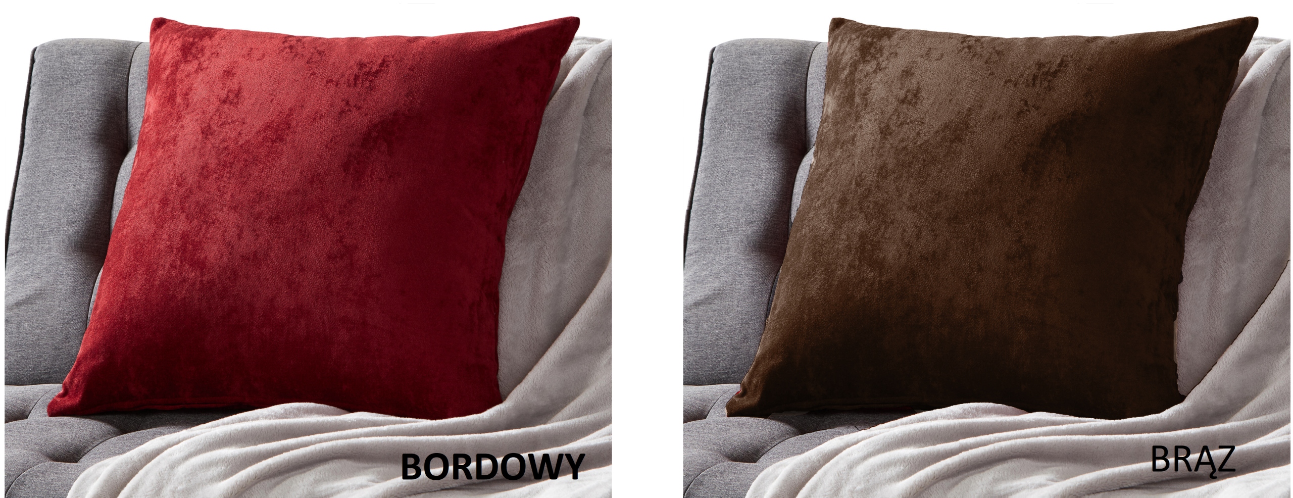 POSZEWKA NA PODUSZKĘ VELVET 40x40 WELWET WELUR Marka ALLHOME