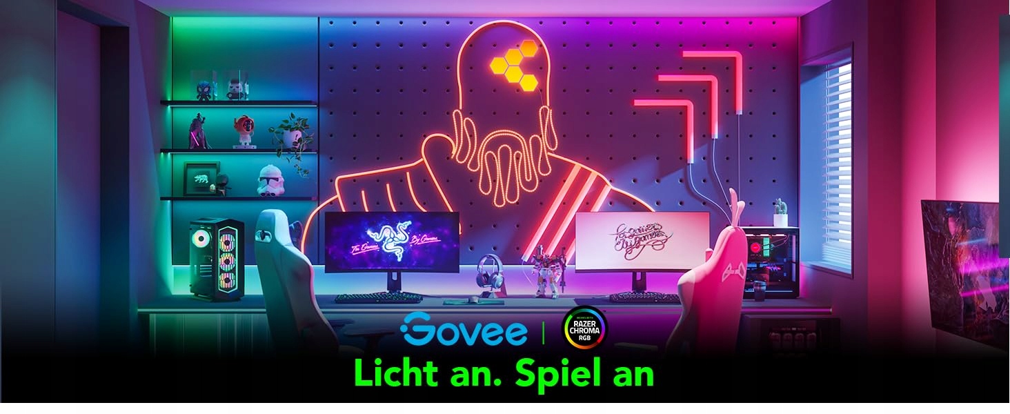 GOVEE RGBIC Pro 5m Smart LED Taśma z Alexa i Google Assistant — miniatura 9
