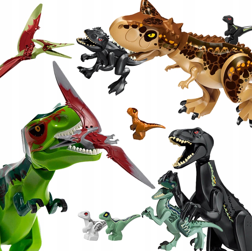 DUŻY SKŁADANY DINOZAUR VELOCIRAPTOR DŁ 27CM Typ figurka