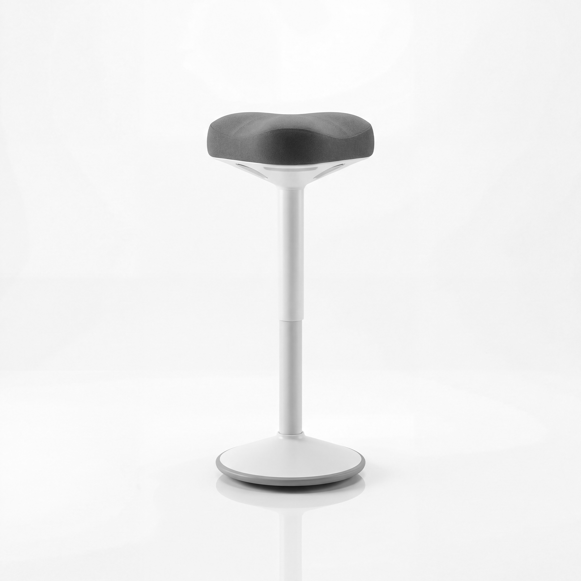 Jan Nowak Balanční, kancelářská, pracovní stolička otočná bílo-tmavě šedá