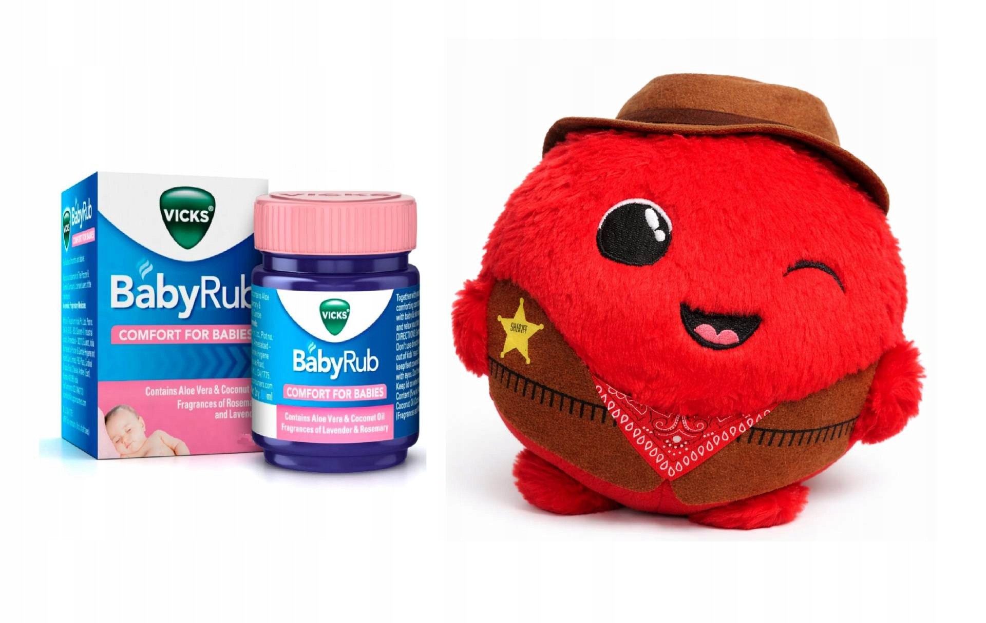 Vicks BabyRub maść relaksująca dla dzieci 25ml comfort for babies +maskotka