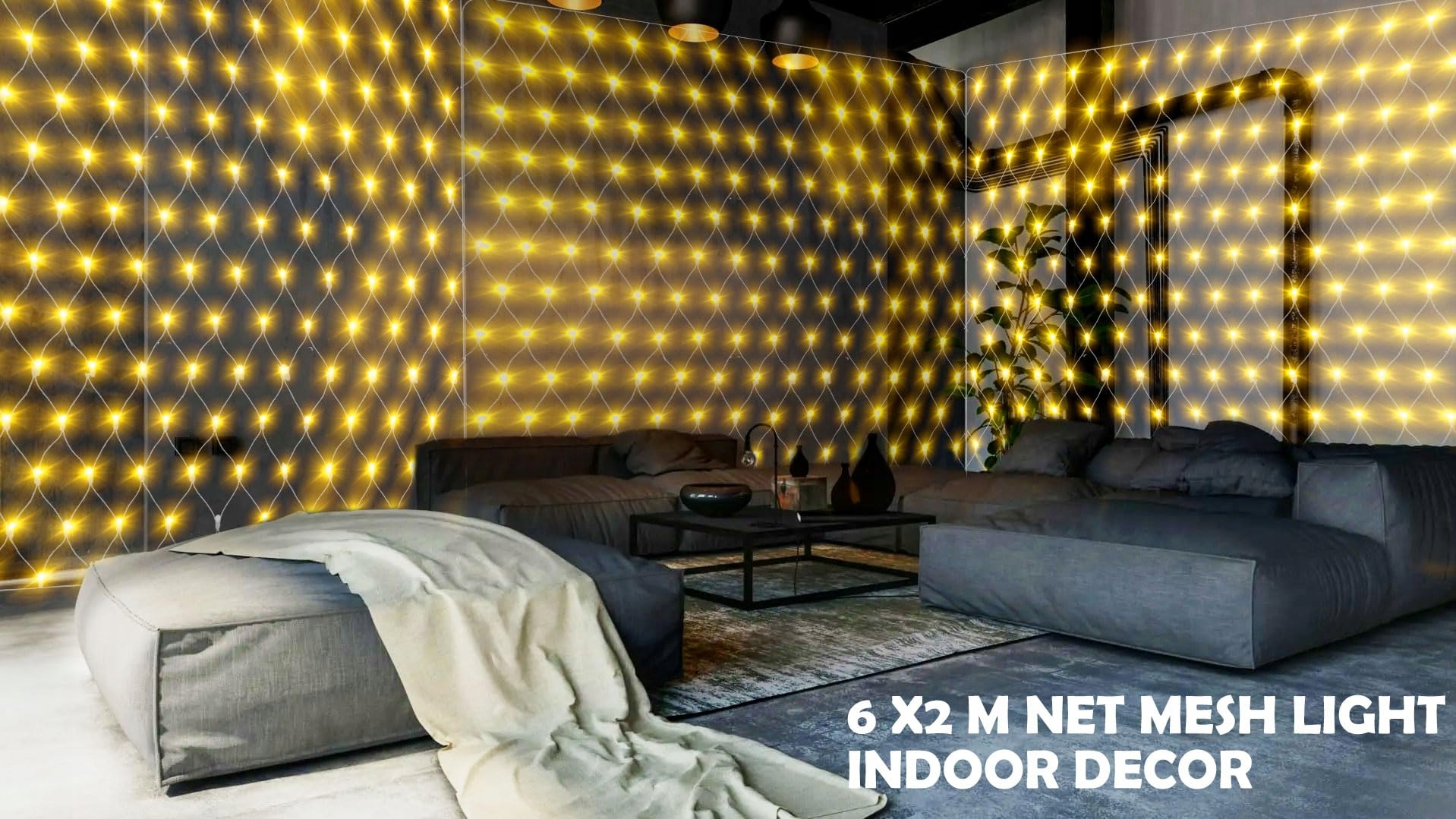 CORST Siatka Świateł Lampki Wodoodporne Girlanda Ozdobna 6x2M 300 LED — miniatura 6