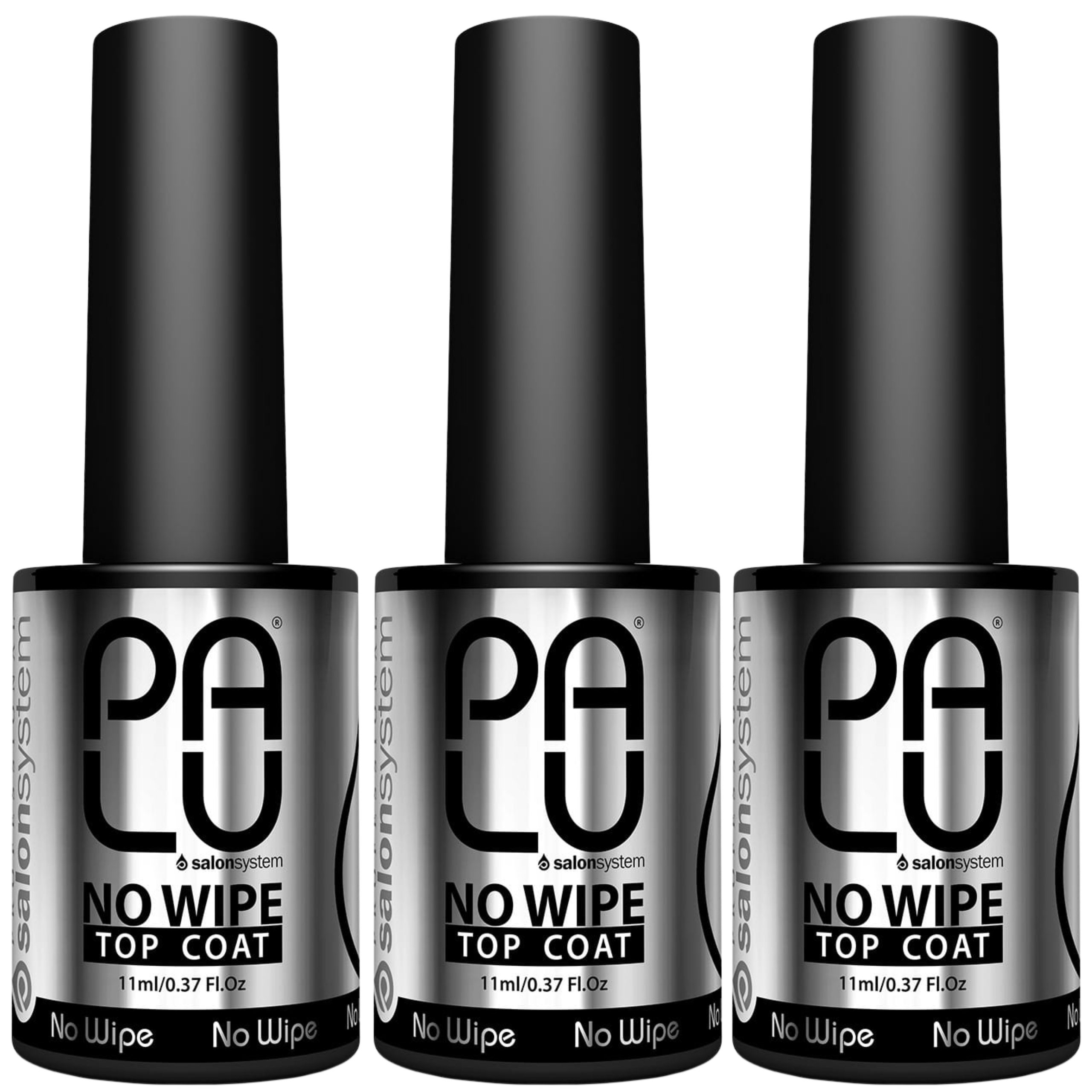 3 x Palu Hybridní top na nehty Top Coat No Wipe bez otírání 11 ml