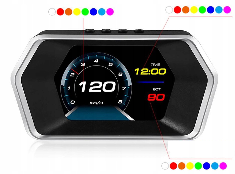 Wyswietlacz P17 Smart Digital Meter OBD2 GPS EAN 5903815300646