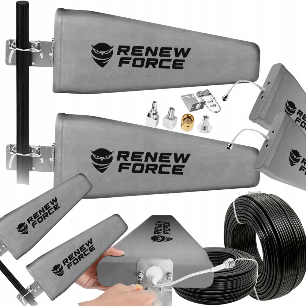 2x MOCNA Antena do wszystkich routerów 46dbi LTE ZEWNĘTRZNA Router 10m