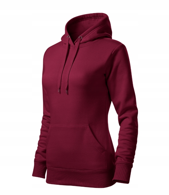 Tepláková Mikina Klokanka S Kapucí 414 Malfini Garnet S