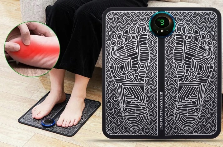 MATA ELEKTRYCZNA MASUJĄCA MASAŻU STÓP EMS ELEKTROSTYMULATOR MIĘŚNI I NERWÓW Kod producenta B08JSHGF2C