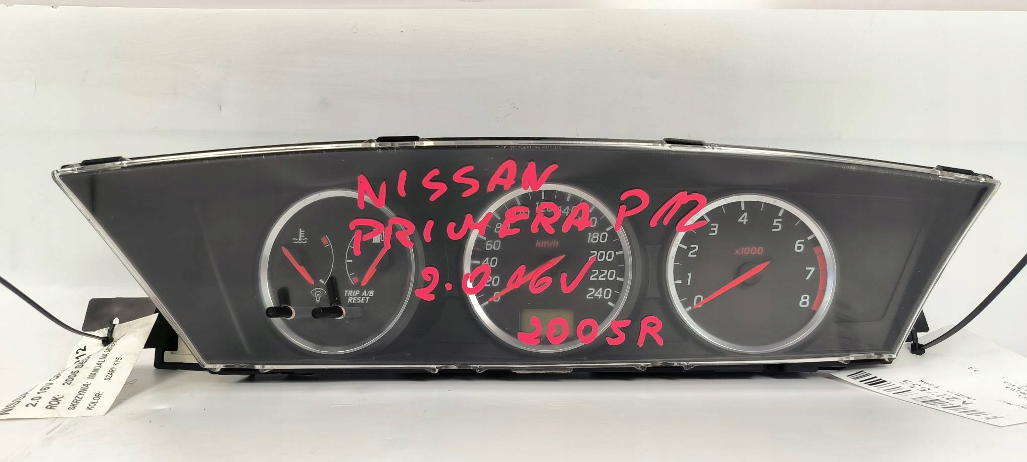 dials clock NISSAN PRIMERA P12